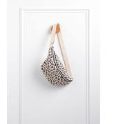 Sac Banane En Gaze De Coton Imprimé Léopard Ecru TU