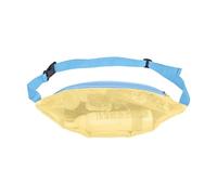 Sac banane en maille réglable pour la plage, la natation, les vacances, les voyages, les pique-niques, Ruban jaune et bleu, Refer to description, Unisexe