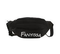 Sac banane en nylon pour sports de plein air, sac à bandoulière décontracté pour la course à pied et le cyclisme, noir, As shown