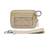 Sac banane en polyester imperméable pour sports de plein air course à pied avec plusieurs poches d'organisation et pochette de sport multicolore, kaki, Taille unique