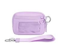 Sac banane en polyester imperméable pour sports de plein air course à pied avec plusieurs poches d'organisation et pochette de sport multicolore, violet clair, Taille unique