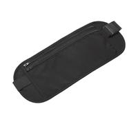Sac banane ergonomique résistant à la transpiration pour coureurs, cyclistes, téléphone sécurisé, carte de transport, sac de rangement sécurisé de voyage, Noir , Beauté de masse