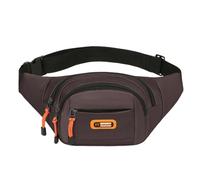 Sac banane essentiel pour les amateurs de plein air avec ceinture réglable et grand espace de rangement, sac à main à bandoulière, sac de poitrine résistant à l'usure, café, Beauté de masse