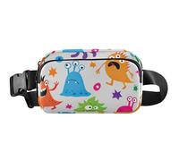 Sac banane étanche avec motif de monstres verts amusants pour femme, sac banane de voyage, monstres verts amusants, 20,3 x 13,5 x 5,8 cm, drôle mignon, monstres verts amusants, 20,3 x 13,5 x 5,8 cm