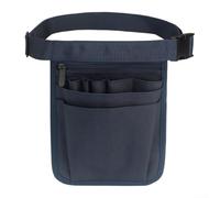 Sac banane étanche multi-poches pour rangement d'outils avec boucles robustes et fermetures éclair pour accessoires de réparation à la main (bleu)