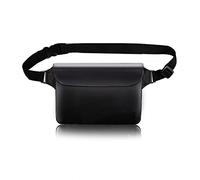 Sac Banane étanche Noir, Sac Banane, Sac Banane, Taille Universelle pour téléphone Portable, PVC, résistant à l'eau