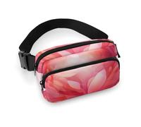 Sac banane étanche pour femme et homme - Motif cœur sur fond blanc, Amoureux et cœur, 20x13cm, Art Déco