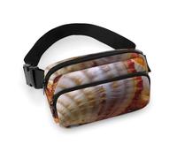 Sac banane étanche pour homme et femme, Coquillage, 20x13cm, Art Déco