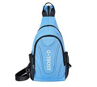 Sac banane étanche Sac de poitrine à double usage Sac à dos de voyage Sac à dos multifonction pour femme Ensemble de sacs à dos avec portefeuille, bleu, Taille unique, Sac à dos