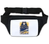 Sac banane Evil Man and a Flying Bus Blanc