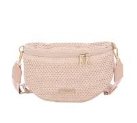 Sac Banane Femme en Paille Tressée - Sac De Plage d’Été avec Bandoulière - Bohème Tendance - Rose
