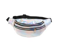 Sac Banane Femme Sac Banane à Paillettes for Femme, Pochette, Porte-Monnaie, Sacoche, Ceinture Laser, Portefeuille(Silver)