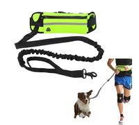 Sac banane fluorescent pour animal domestique, réfléchissant la lumière le matin, le soir ou la nuit, laisse mains libres pour chien avec grand sac banane pour nourriture pour animaux de compagnie