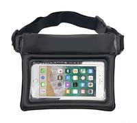 Sac banane fonctionnel anti-éclaboussures avec support de téléphone intégré, parfait pour les âmes aventureuses, Noir