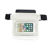 Sac banane fonctionnel anti-éclaboussures avec support de téléphone intégré, parfait pour les âmes aventureuses, blanc