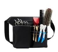 Sac Banane for Ciseaux de Coiffeur Professionnel, Sacs for Outils Coiffure pour Ranger Les Outils de Coiffure(Black)