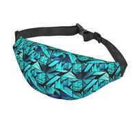 Sac banane Fresh Lemon pour femme et homme - Sac banane imperméable avec ceinture réglable - Sac à bandoulière décontracté - Sac banane de voyage pour le sport, la course à pied, le cyclisme, Motif