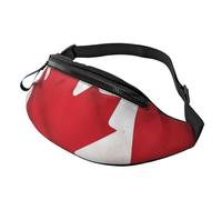 Sac banane gothique d'Halloween pour homme et femme, sac banane tendance, sac banane pour voyage, sport, marche, Drapeau du Canada., Taille unique