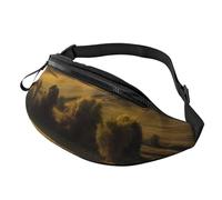 Sac banane gothique effrayant violet et noir pour homme et femme, sac banane tendance, sac banane pour voyage, sport, marche, Paysage agricole, Taille unique