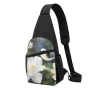 Sac banane gothique pour femme - Sac banane pour Halloween, randonnée, voyage, Fleurs et oiseaux de gardénia, Taille unique