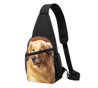 Sac banane gothique pour femme - Sac banane pour Halloween, randonnée, voyage, Golden Dog, Taille unique