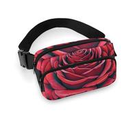 Sac banane gothique rose pour homme et femme - Sac banane réglable et décontracté pour voyage, sport, randonnée, blanc, 20,1 x 13 cm, blanc, 7.9x5.1inches