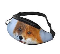 Sac banane grenouille mignon pour l'extérieur promener le chien, la course, la randonnée, le camping, renard, Taille unique