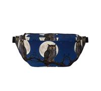 Sac banane Hibou Moon Night Running - Sans rebond - Pour la salle de sport - Étanche - Avec sangle réglable