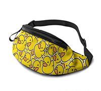 Sac Banane Homme Jaune Canard Unisexe Sacoche Homme Bandouliere Grande Capacité,Réglable Sac Sacoche Banane pour Running Camping Activités 14X35Cm