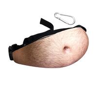 Sac Banane Homme, Mousqueton, Cadeau Mystère, Sac Banane Simulé, Cadeau Anniversaire, Couleur Chair, 39cmx19cm, Tendance