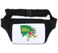 Sac banane humoristique avec inscription « How The Unhappy cat took away Christmas » - Blanc