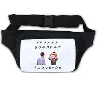 Sac banane humoristique en forme de dinde avec inscription « You are So Great I Love You » Blanc