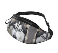 Sac banane Husky Dog pour homme et femme, léger et réglable, sac banane tendance pour voyage, randonnée, course à pied