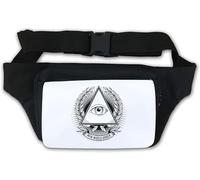 Sac banane Illuminati Art New World Order Blanc