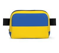 Sac banane imperméable avec drapeau de l'Ukraine pour homme et femme, sac banane réglable pour voyage, sac de poitrine léger pour la course à pied, la salle de sport