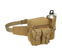 Sac banane imperméable avec plusieurs poches et sangle modifiable, plan compact, polyamide permanent pour équipement d'exploration sauvage, sac banane imperméable, Couleur boue., Beauté de masse