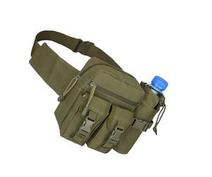 Sac banane imperméable avec plusieurs poches sangle modifiable Plan compact Permanent Polyamide pour équipement d'exploration sauvage Sac de ceinture stratégique