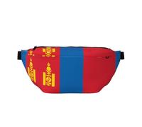 Sac banane imperméable avec sangle réglable pour la course à pied, drapeau mongol