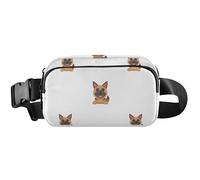 Sac banane imperméable et coloré pour femme, chiot mignon blanc 2, 20,3 x 13,5 x 5,8 cm, chiot mignon blanc 2, 20,3 x 13,5 x 5,8 cm, amusant chiot blanc 2, 20,3 x 13,5 x 5,8 cm, Chiot mignon blanc 2