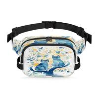 Sac Banane imperméable Motif Arbre et Chat, Sac à bandoulière pour Femmes et Hommes, Cadeaux de Vacances