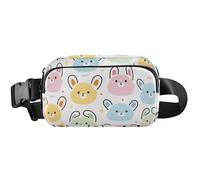 Sac banane imperméable pour femme - Adorable visage pastel, 20,3 x 13,5 x 5,8 cm - Pastel, 20,3 x 13,5 x 5,8 cm, Adorables visages pastel, 8 x 5.3 x 2.3 inch, Drôle et mignon