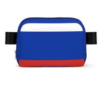 Sac banane imperméable pour femme avec sangle réglable et fermeture éclair Motif drapeau russe