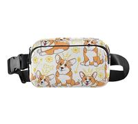 Sac banane imperméable pour femme - Sac banane de voyage - Famille de renards orange - 20,3 x 13,5 x 5,8 cm - Amusant et mignon - Famille de renards orange - 20,3 x 13,5 x 5,8 cm, Fox Family Orange, 8
