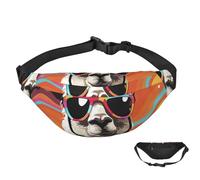 Sac banane imperméable pour homme et femme avec sangle réglable Motif aigle, Lunettes de soleil en alpaga, Taille unique