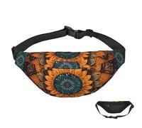 Sac banane imperméable pour homme et femme avec sangle réglable Motif aigle, Mandala abstrait, Taille unique