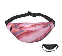 Sac banane imperméable pour homme et femme avec sangle réglable Motif aigle, Marbre abstrait., Taille unique