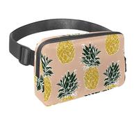 Sac banane imperméable pour homme et femme avec sangle réglable pour course à pied, entraînement, voyage, tour Eiffel, fleurs roses, Multicolore 15., Taille unique, Organiseur de sac