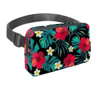Sac banane imperméable pour homme et femme avec sangle réglable pour la course à pied, l'entraînement, les voyages, fleurs mandalas, Multicolore 11., Taille unique, Organiseur de sac