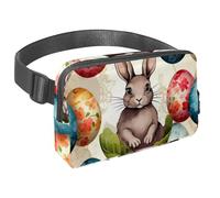 Sac banane imperméable pour homme et femme avec sangle réglable pour la course à pied, l'entraînement, les voyages, tour Eiffel et cœurs, Multicolore 17., Taille unique, Organiseur de sac