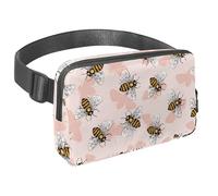 Sac banane imperméable pour homme et femme avec sangle réglable pour la course à pied, l'entraînement, les voyages, tour Eiffel fleur, Multicolore 19., Taille unique, Organiseur de sac